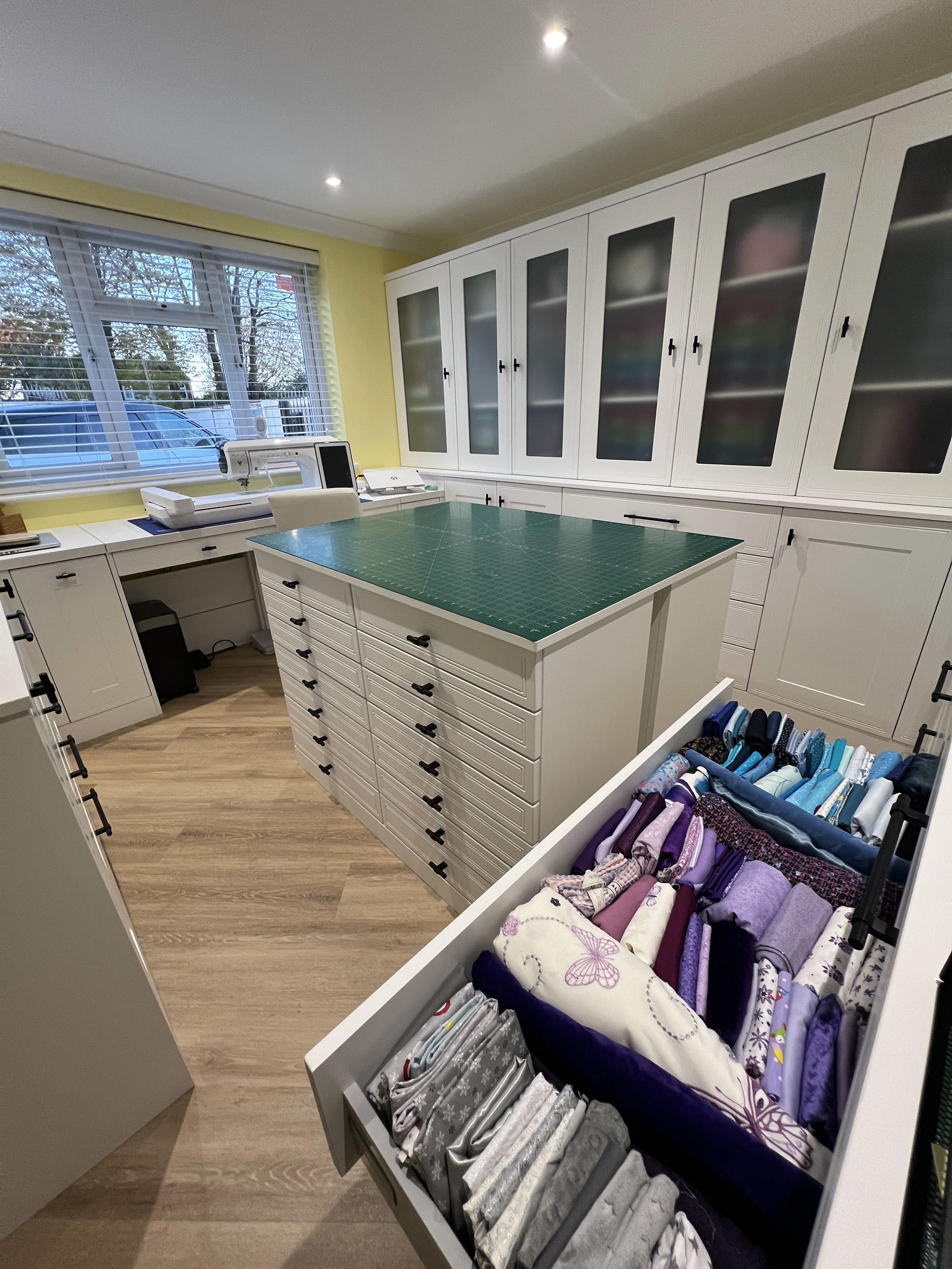 Bespoke sewing room